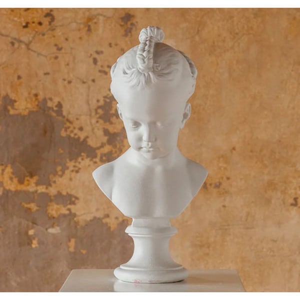 Girl with Braids sculpted by Jacques FranÃ§ois Joseph Saly Reproduction
