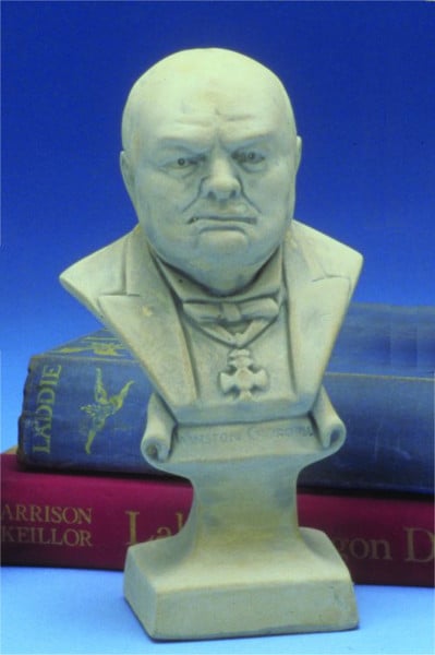 Winston Churchill Bust Sculptural Portrait