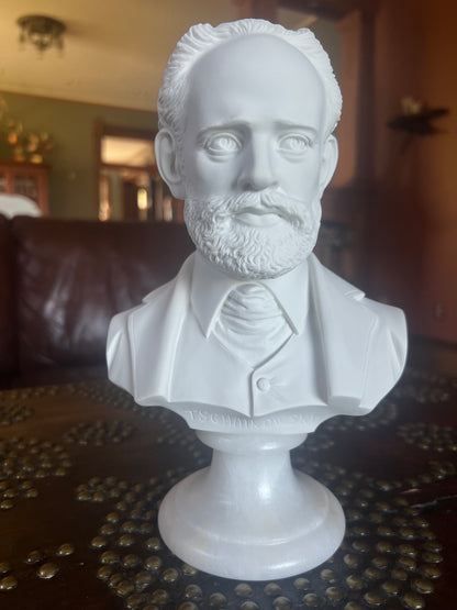 Tchaikovsky marble bust sculpture classical composer portrait statue