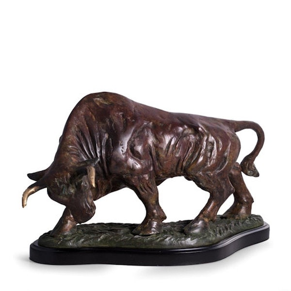 The Bull Sculpture Bronze High-End Artwork Bull Fighter Décor Wall Street