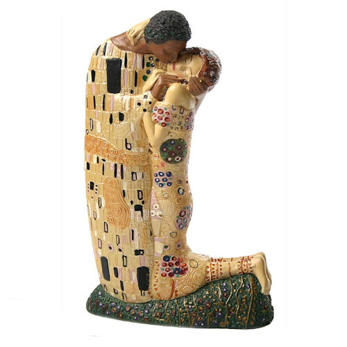 Kiss Man and Woman Hugging Statue by Gustav Klimt Reproduction