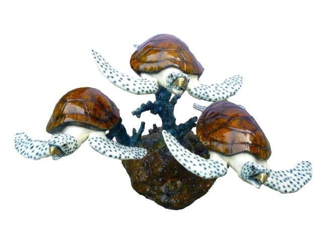 three turtle water fountain special coloring each spouts water from mouths of turtles