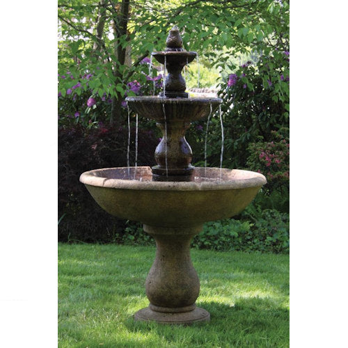 Boca Round Three Tier Garden Fountain