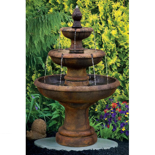 Three Tier Picasso Fountain 50.25" High