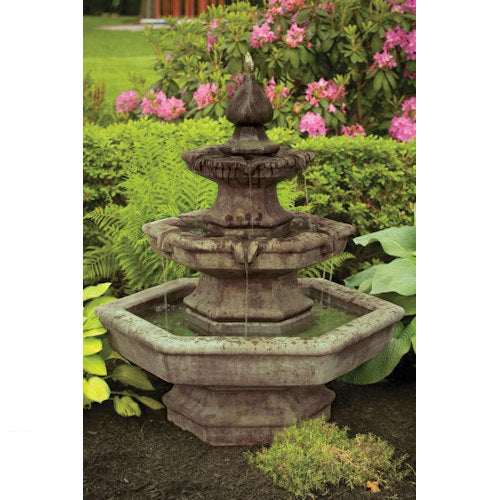 Three Tier Spade Fountain 48" High
