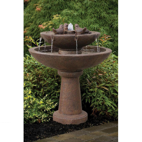 Tranquility Spill Garden Fountain With Birds
