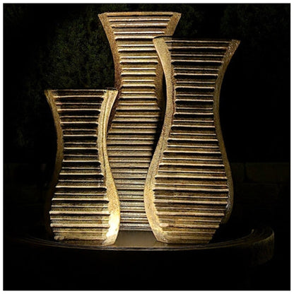 Triple Clef Fountain Garden Sculpture