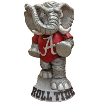 Alabama "Big Al" College Mascot | Team Colors Garden Cement Sculpture Roll Tide on base of statue