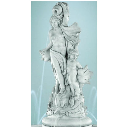 Venus With Dolphin Water Feature Statue Spouting Decor