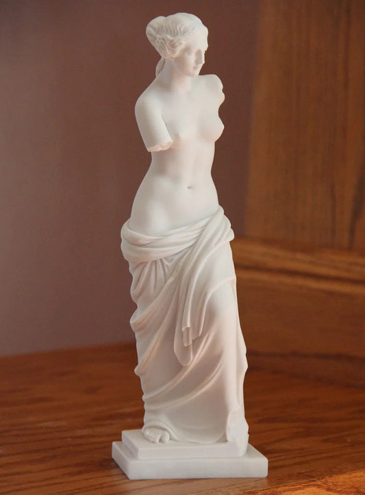Goddess Classical Venus de Milo Aphrodite of Melos Italian Alabaster Sculpture