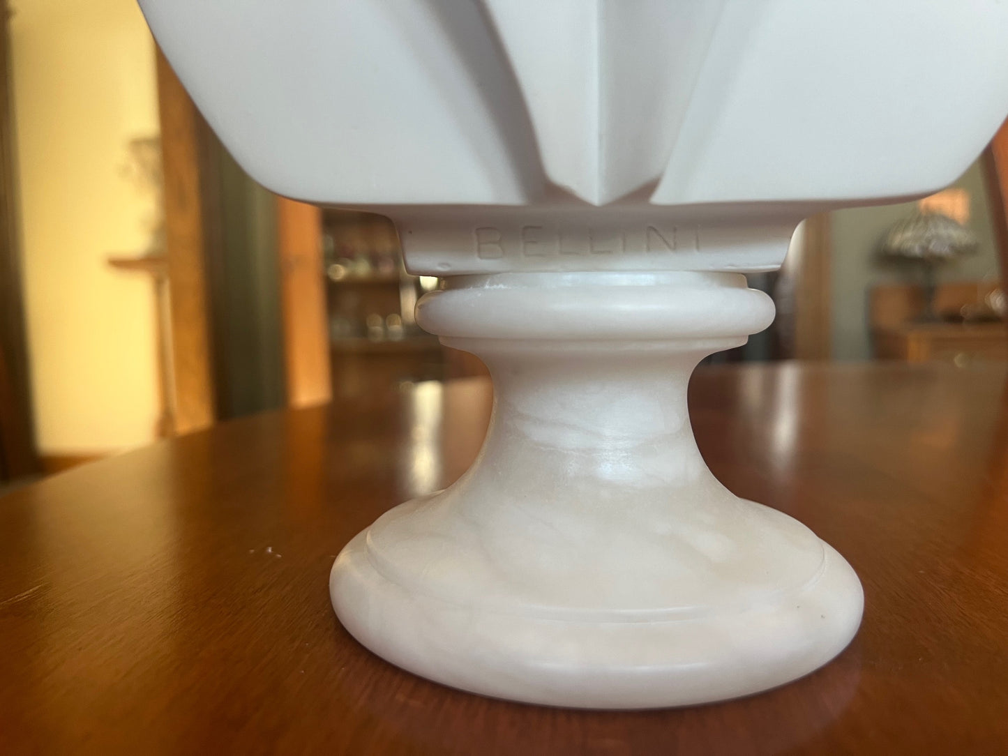 Name plate Collectible Vincenzo Bellini statue representing famous opera composer