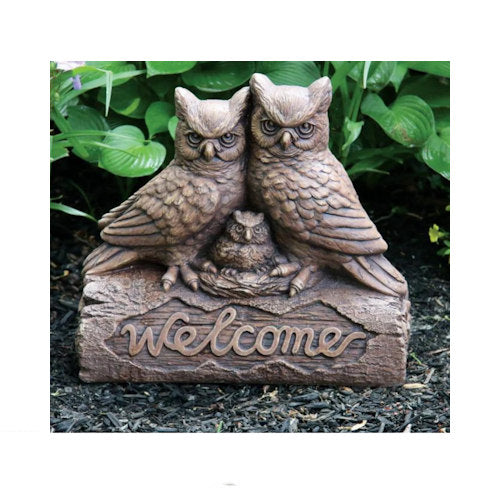 Welcome Owls Garden Sculpture