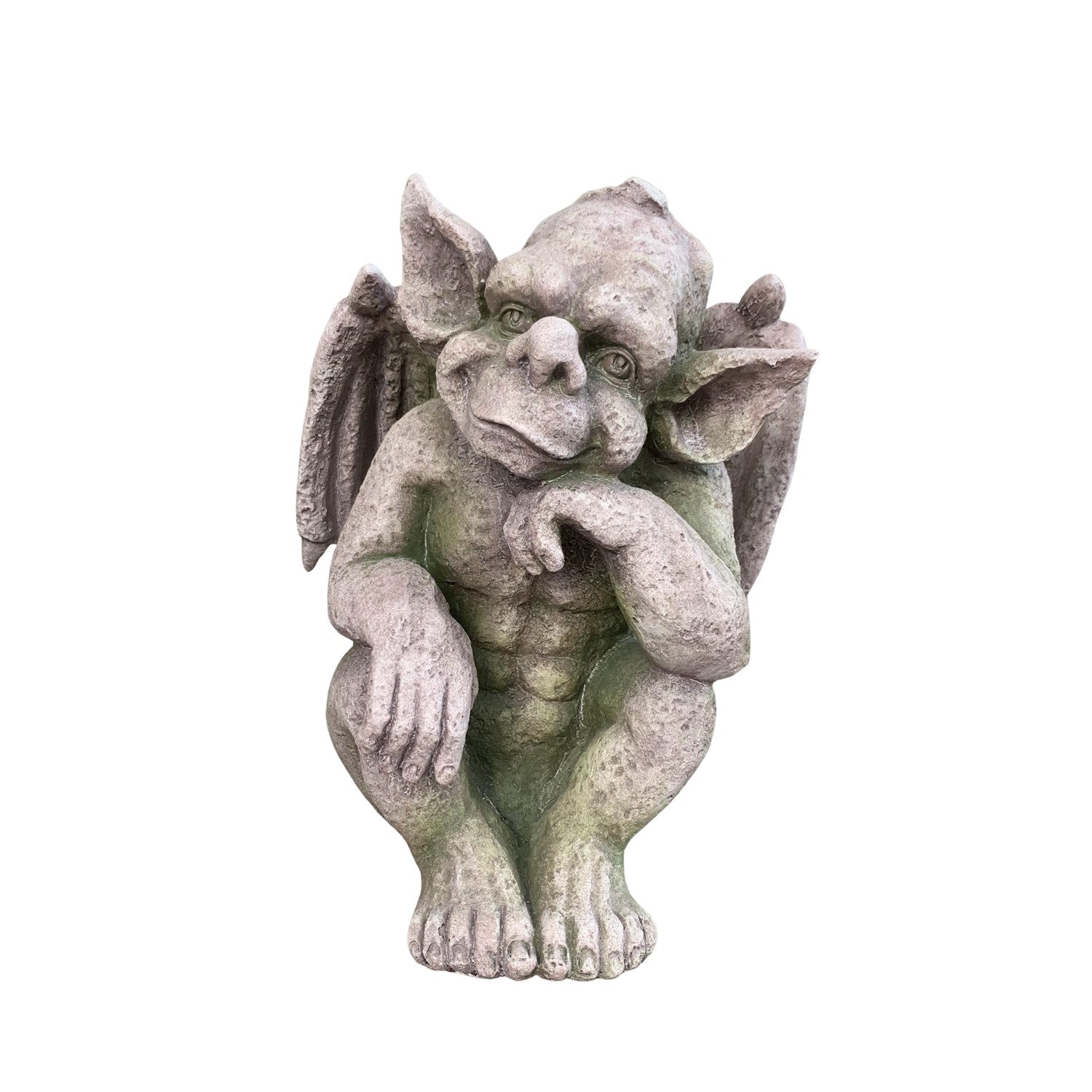 cute gargoyle sculpture outdoor resin smiling decorative yard art