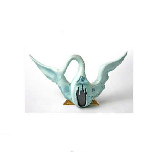 Replica in resin of the Winged Swan Statue by Salvador Dali Sculpture