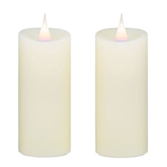 Two Pack of Ivory Votives Candles 2" W x 4.5" D