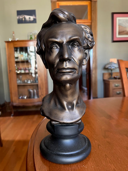 Young Abraham Lincoln bust celebrating early likeness from 1860 Volk portrait sessions