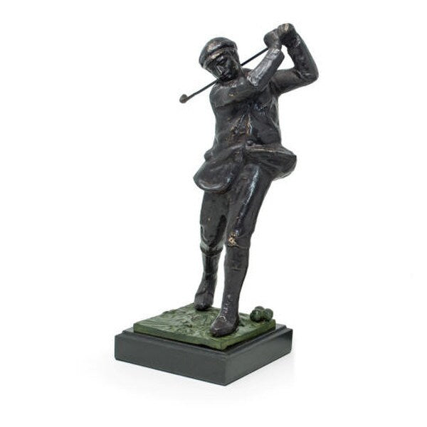 Male Bronzed Metal Golfer high-end Marble Base first Place Trophy