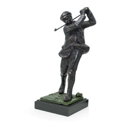 Male Bronzed Metal Golfer high-end Marble Base first Place Trophy