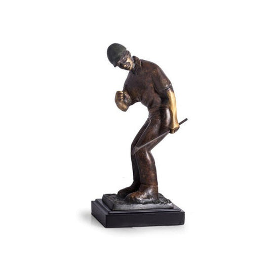 Nice Putt Golfer Sculpture Brass Trophy Statue Figurine Golfing Club
