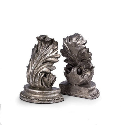 Leaf Bookends Made of Brass Decorative Interior Design Leaves