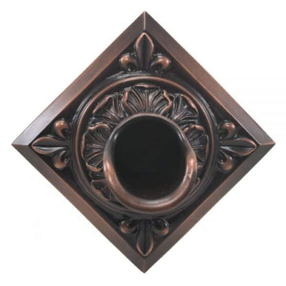 Oak Leaf Scupper (Diamond) front view of emitters nozzles spray heads