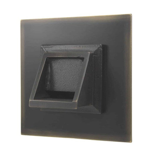 Short Square Scupper Bare Nozzles hardware for fountains spouts bronze