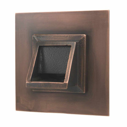 Short Square Scupper Bare copper Nozzles hardware for fountains large