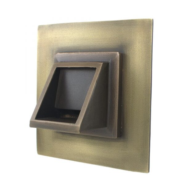 Short Square Scupper Bare Nozzles hardware for fountains brass parts