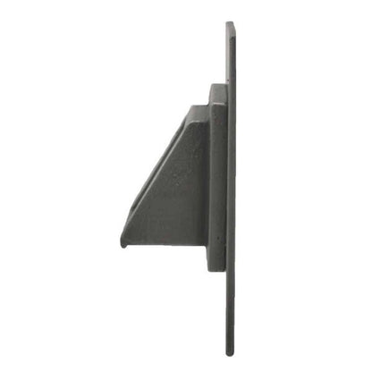 Short Square Scupper with Square Backplate Side View of Channel fountain