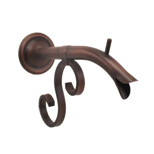 Courtyard Spout â€“ Small with Turin Emitter Scuppers Spray Heads hardware