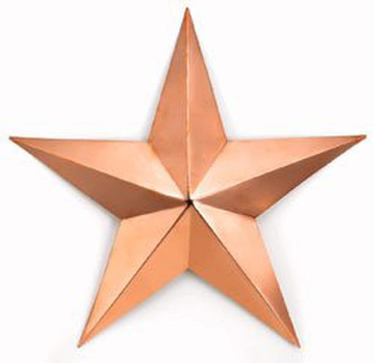 Copper Barn Star Wall Sculpture 23" H
