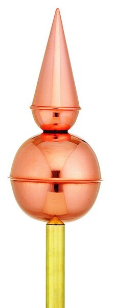 Avalon Copper Finial Sculpture Turret or Rooftop Finishing