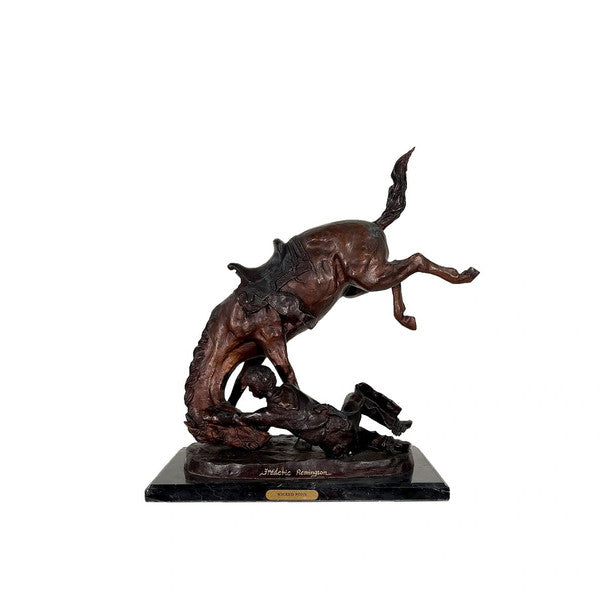 Remington Wicked Pony Bronze Statue bucked off horse Western Sculpture