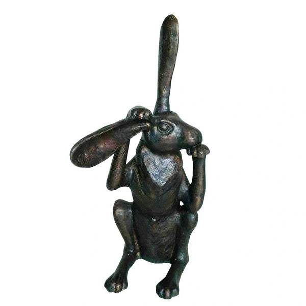 Rabbit large size sculptures bronze retro contemporary statue garden