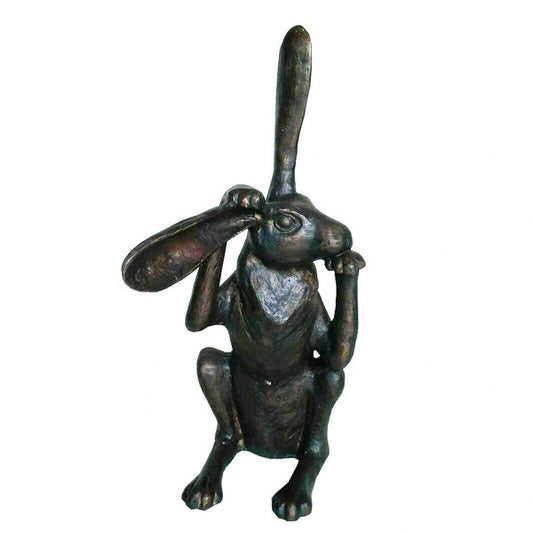 Rabbit large size sculptures bronze retro contemporary statue garden