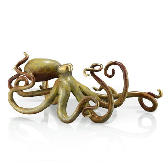 High-End Fine Art Brass Octopus Sculpture for Decorating Home