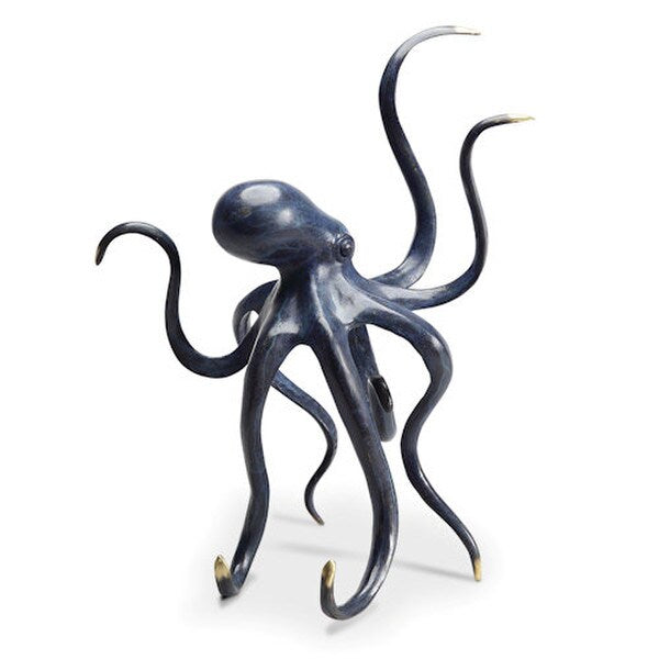 Brass Octopus Gallery Sculpture eight legs tentacles statue designer