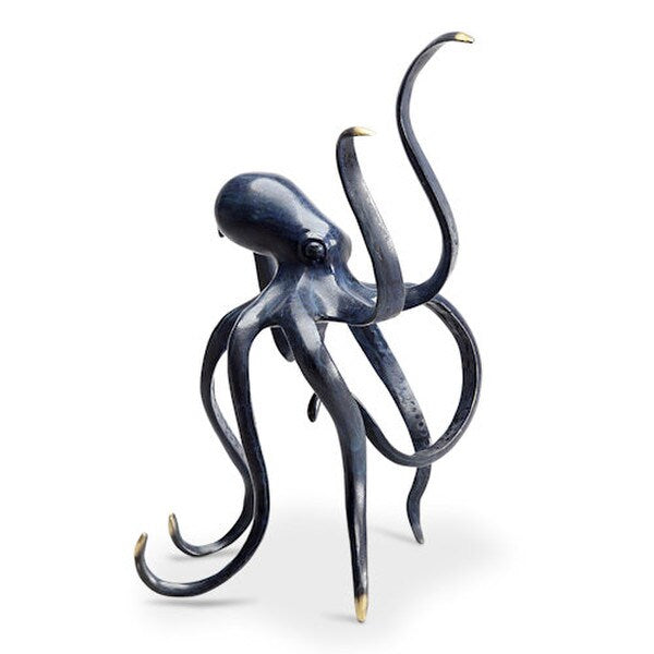mesmerizing Brass Octopus Gallery Sculpture evoking a sense of fluid movement