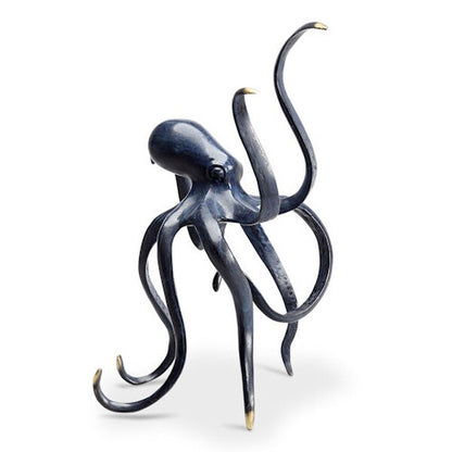 mesmerizing Brass Octopus Gallery Sculpture evoking a sense of fluid movement