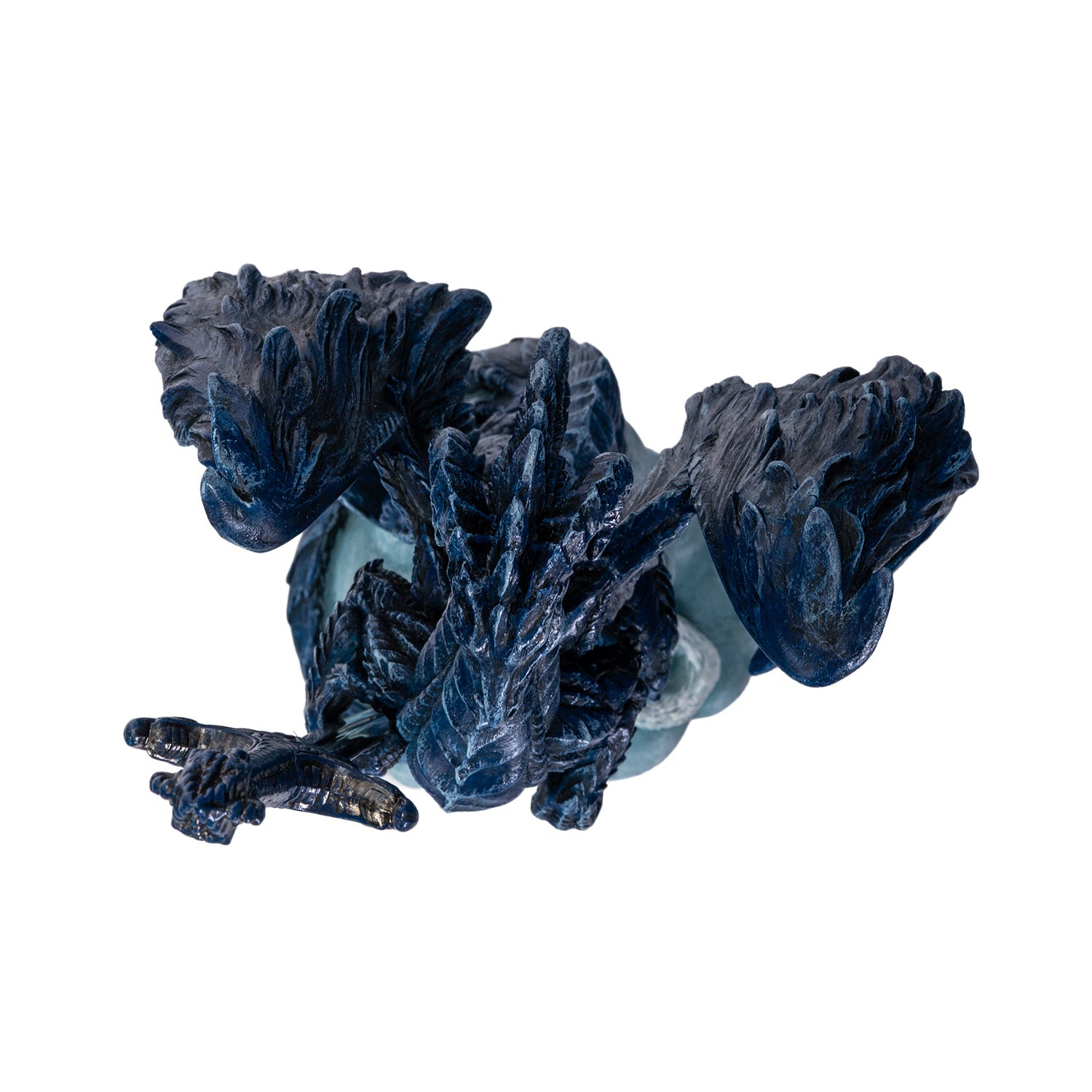 Top view frost dragon and wolf sculpture letter opener