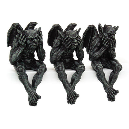 Hear, See, and Speak No Evil Gargoyles Set