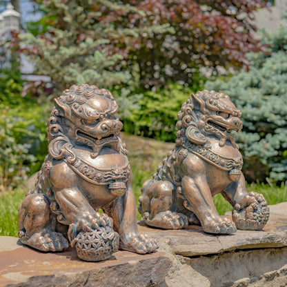 Foo Dogs Sentinels Statues Fu Lions Sculptures