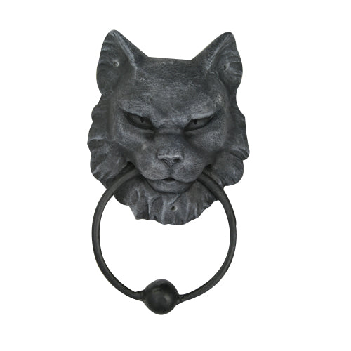 Cat Gargoyle Door Knocker Sculpture