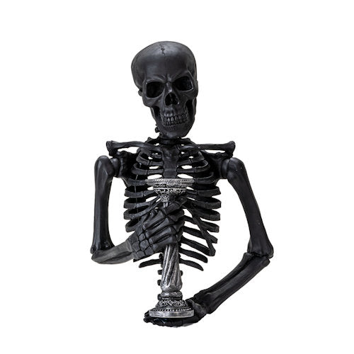 The Grim Beacon  Skeleton Wall  Candle Holder