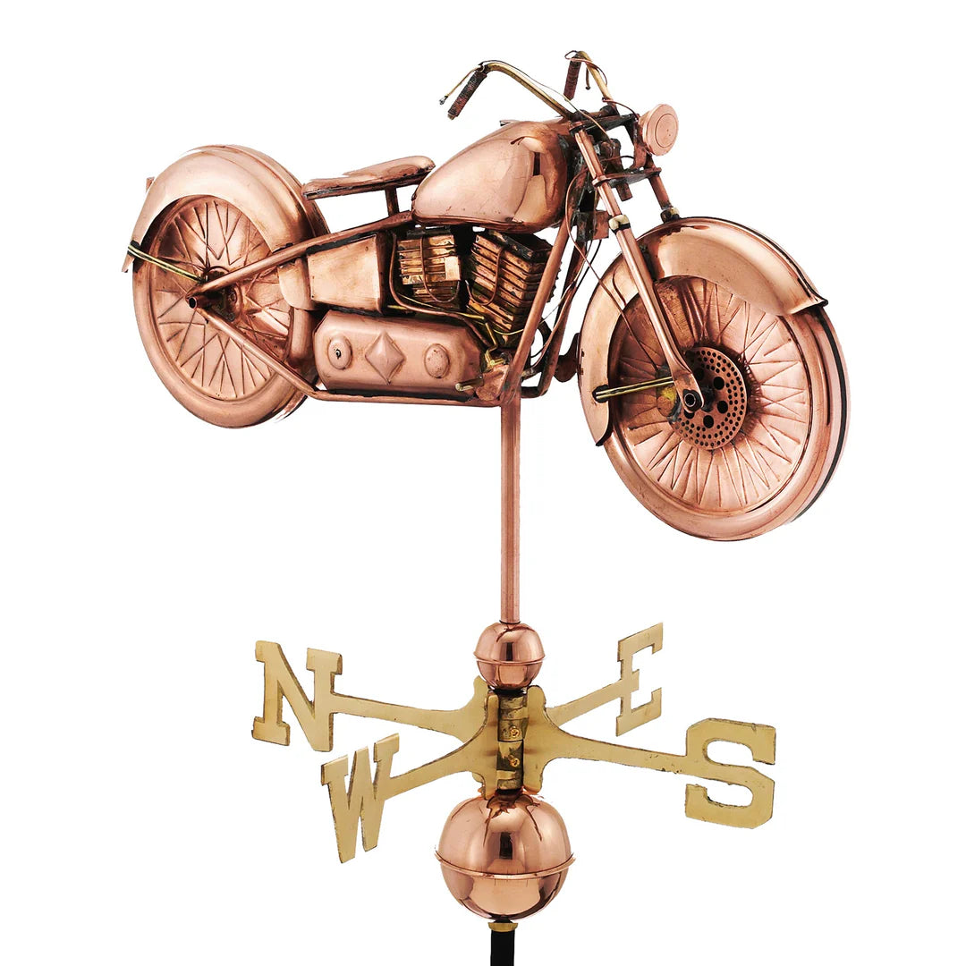 motorcycle weathervane perfect for your Harley Biker homes