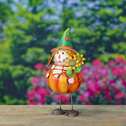 Pumpkin Patch Welcome Committee Scarecrow Trio 19.25" High