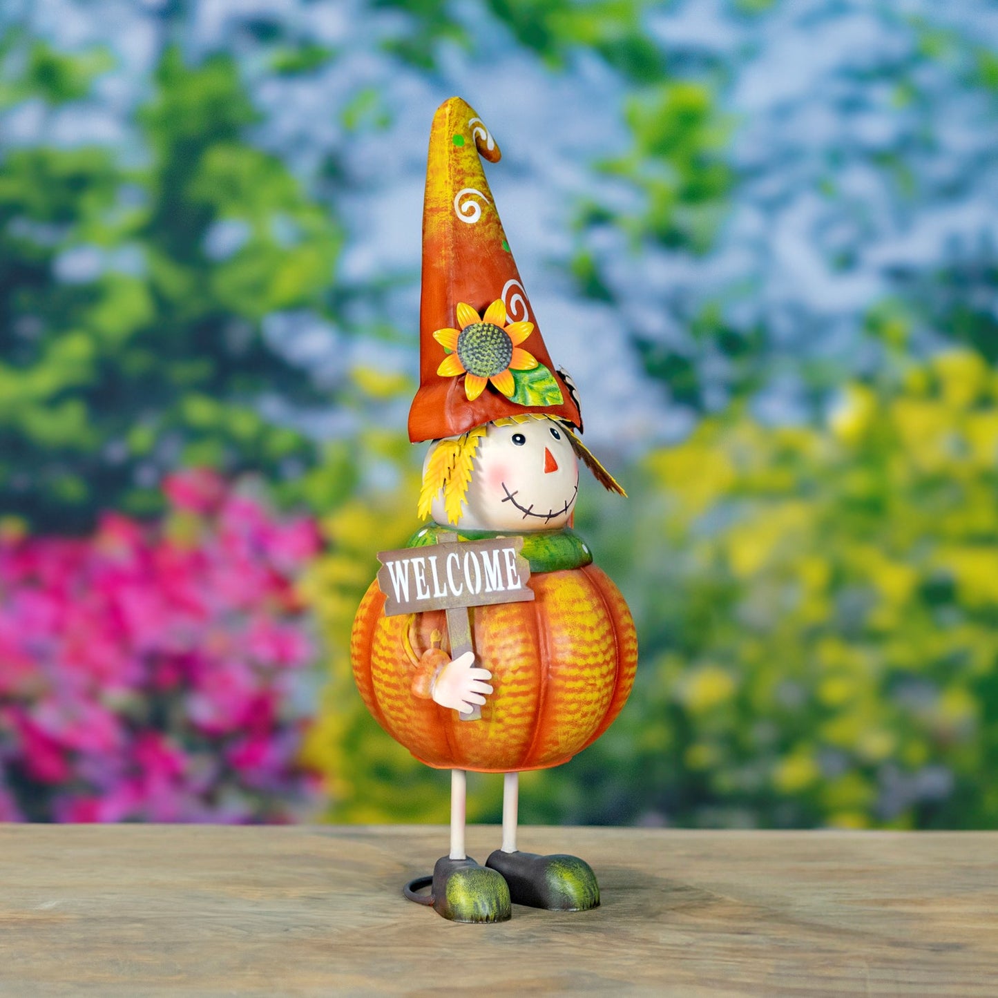 Pumpkin Patch Welcome Committee Scarecrow Trio 19.25" High