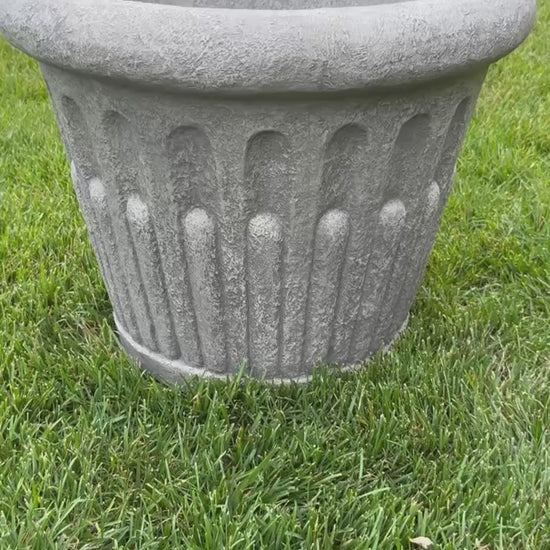 Video Large Arcade Cast Stone Garden Planter
