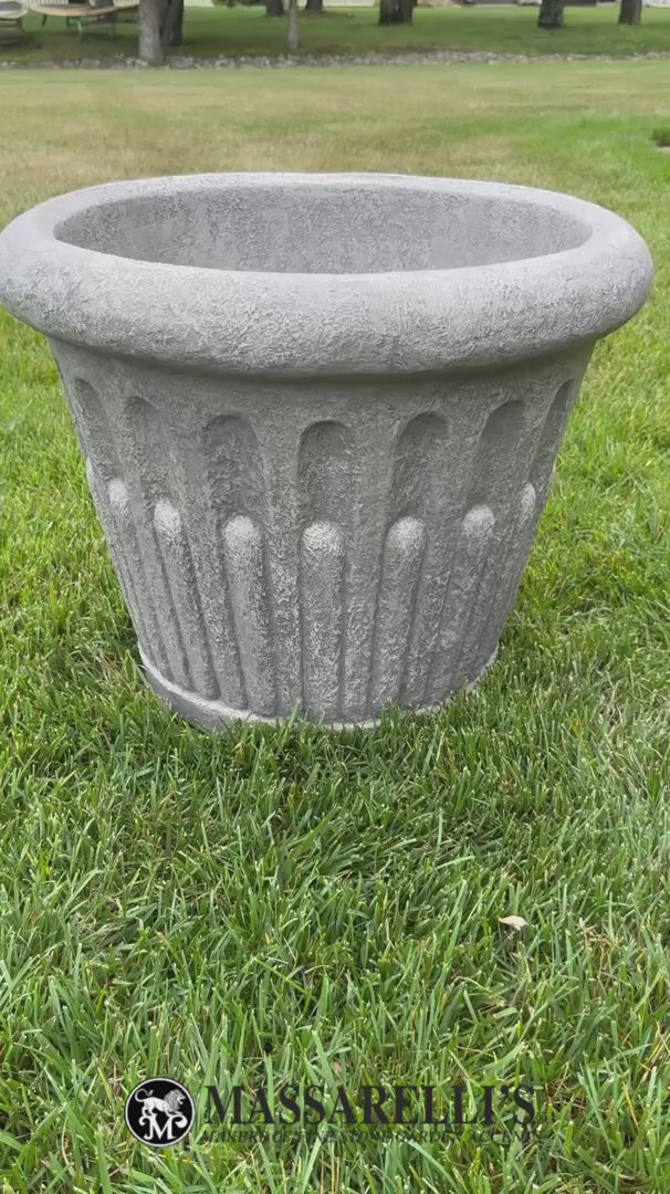 Video Large Arcade Cast Stone Garden Planter