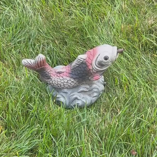 Video of Carp Piped Large Water Feature Statue 
